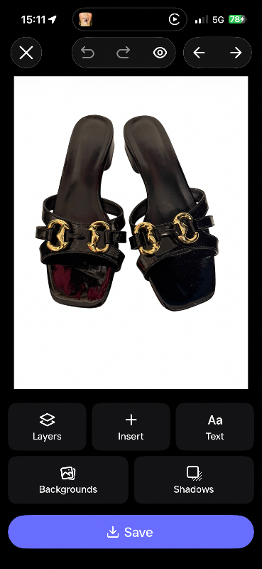 Svartir sandalar