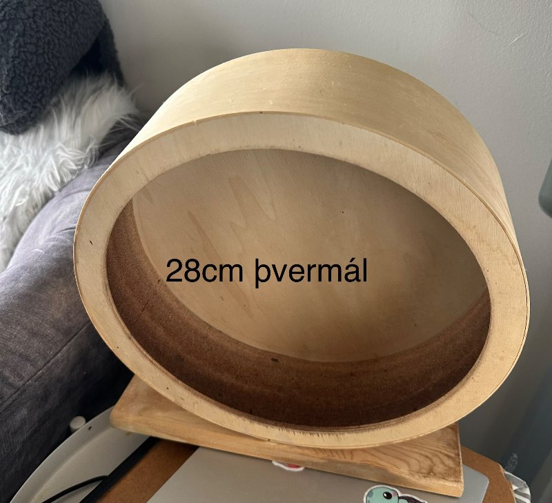 Stórt tréhamsturshjól 28cm þvermál