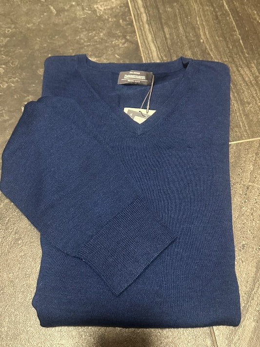 Blá Dressmann peysa ull