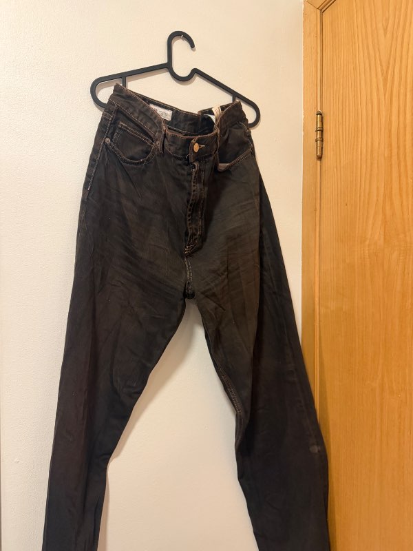 Zara dökkbrúnar gallabuxur