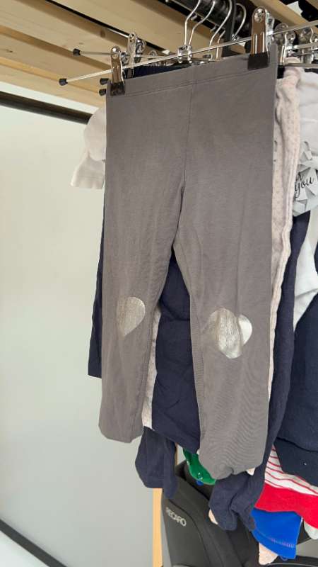 Gráar Hjarta Leggings