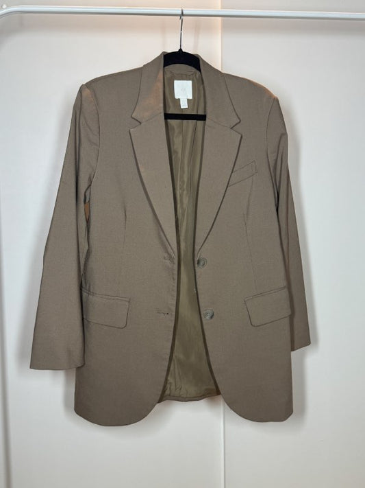 H&M brúnn blazer OS