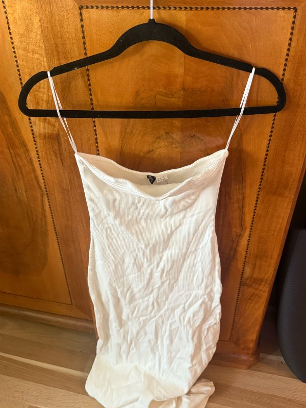 Hvítur Strapless Dress