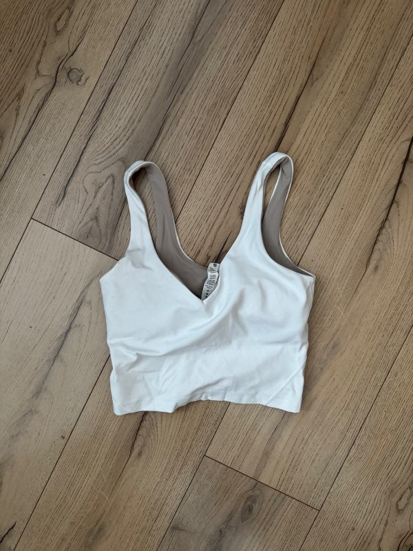 lululemon hvítur sport toppur