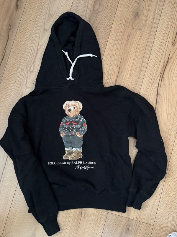 Polo Ralph Lauren svört bangsa hettupeysa