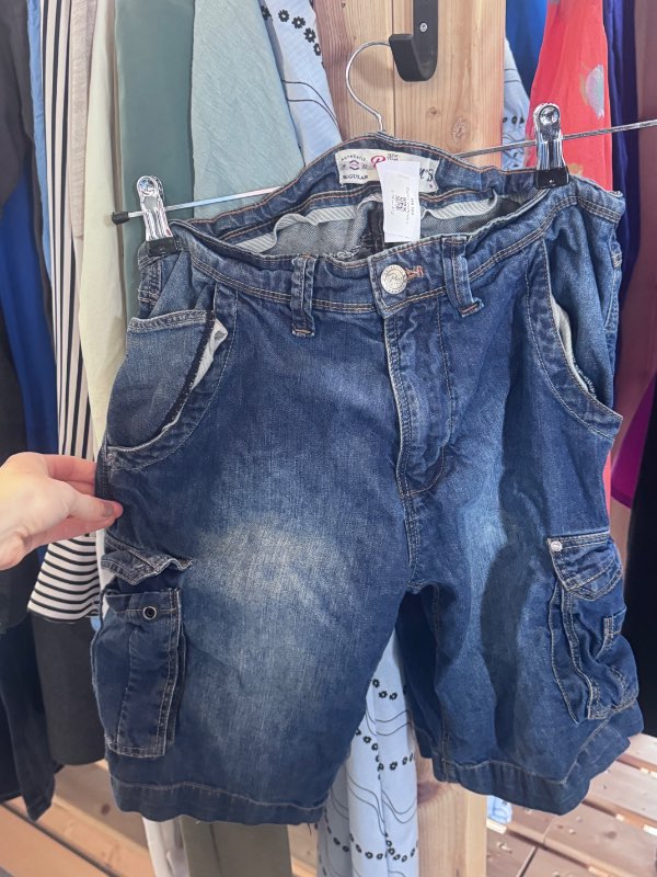 Denim stuttbuxur