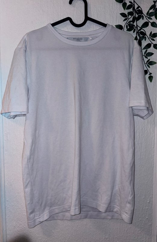 Primark hvítur slimfit stutt.bolur mjúkur - ónotað