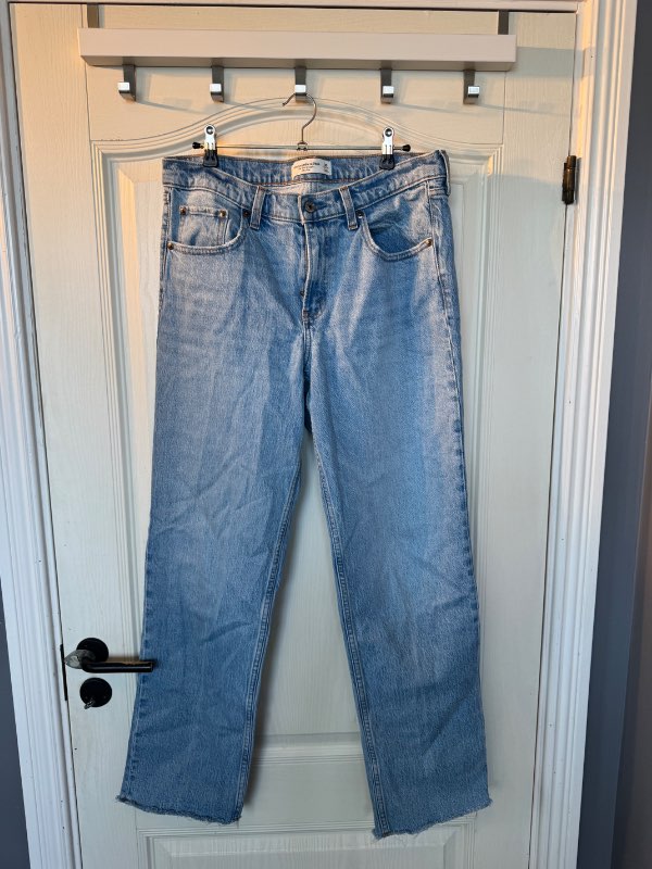 90s straight gallabuxur - Abercrombie&Fitch