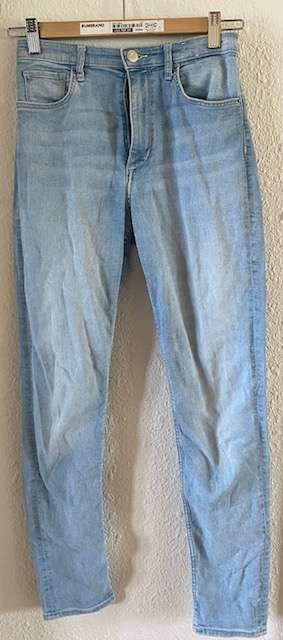 HM skinny fit gallabuxur