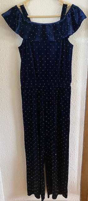 Lindex dimmblár samfestingur