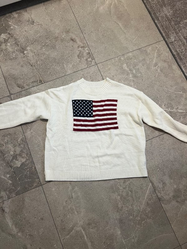 USA prjonuð peysa