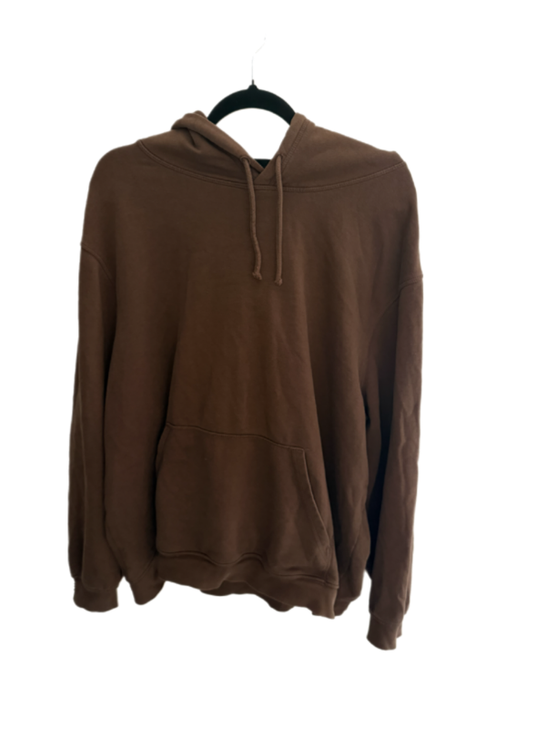 H&M brún hettupeysa