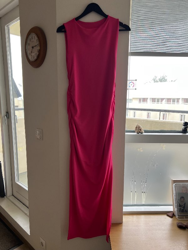 Bleikur síðkjóll Shein