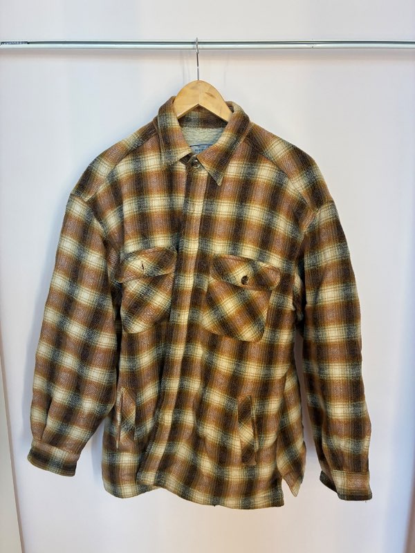 Plaid jakki m/ kraga