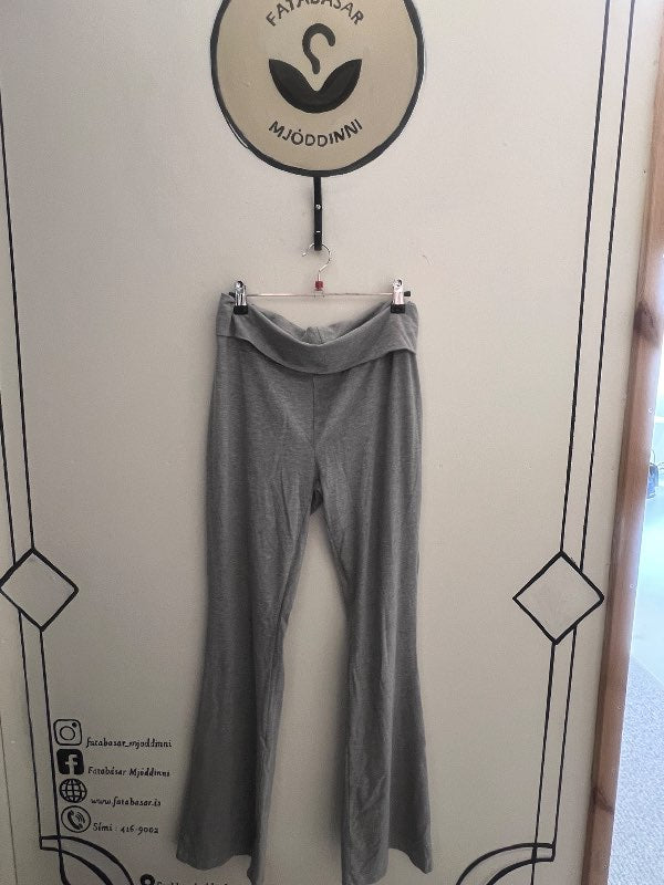 Gráar teygjubuxur - Gina Tricot