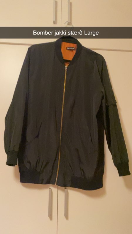 Bomber jakki svartur