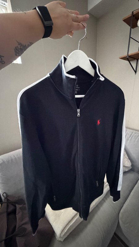 polo zipped peysa