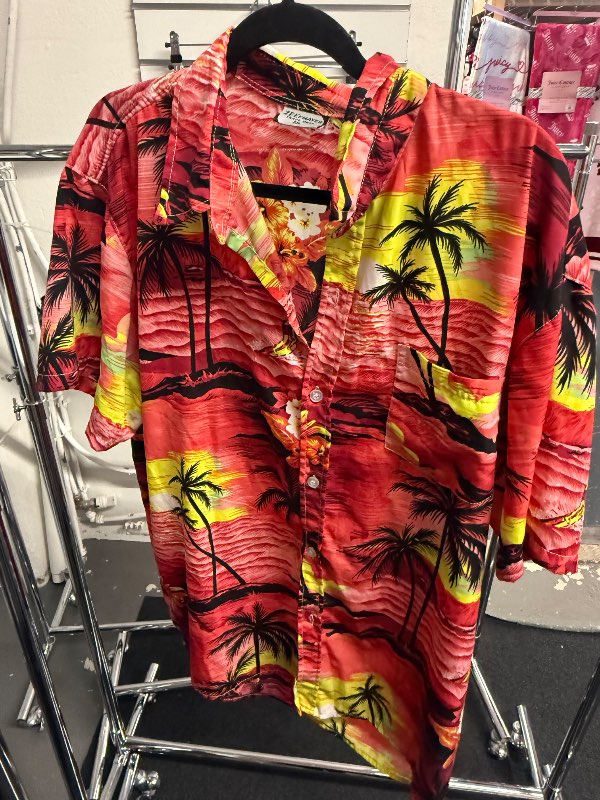 ZEEPMAYER rauð Hawaiian skyrta