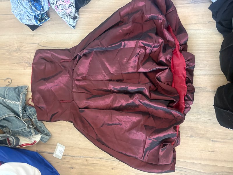 RAUÐUR VINTAGE KJOLL