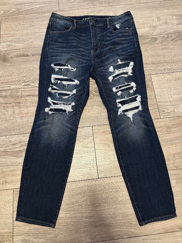 American Eagle dökkbláar gallabuxur
