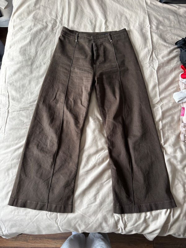 Zara buxur brúnar