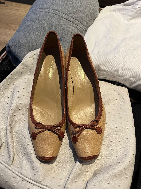 Vintage hælar beige