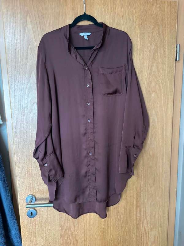 Brún oversized H&M skyrta