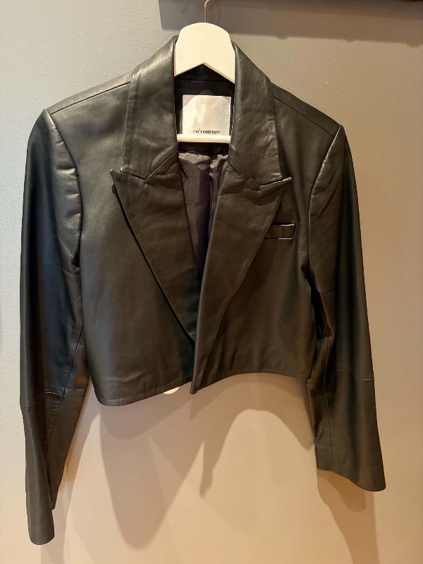 Leðurjakki - Co’Couture - svartur