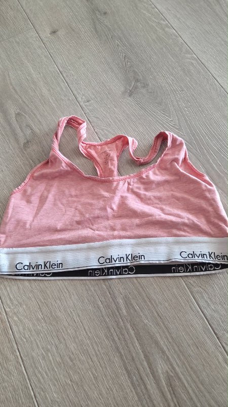 Calvin klein bleikur toppur