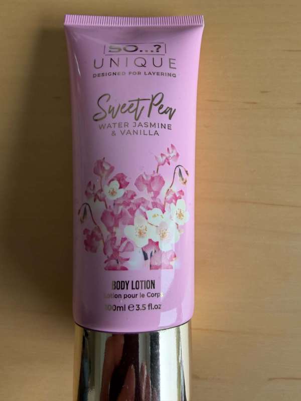 SO...? Unique Sweet Pea body lotion NÝTT