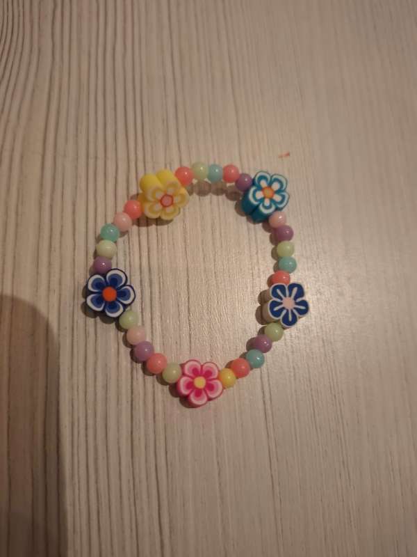 Armband marglit/blóm