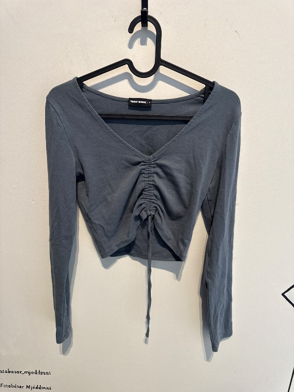 Tally welly sæ græn peysa cropped