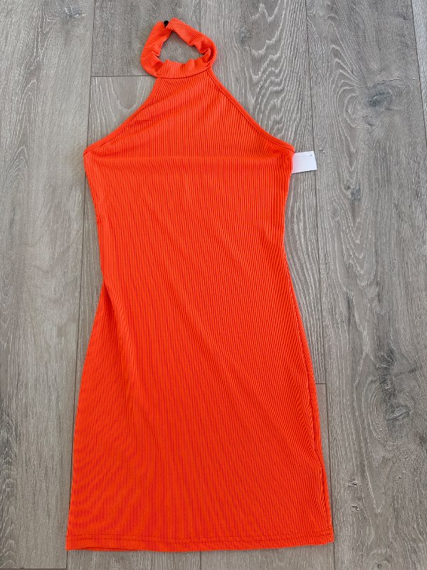 Kjóll ermalaus orange