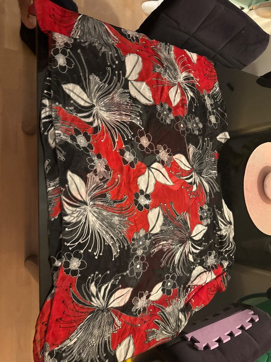 Flower poncho