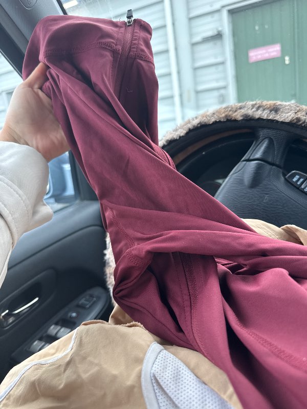 Burgundy sports top