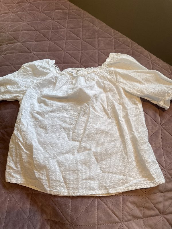 Hvítur skyrtu bolur Hm