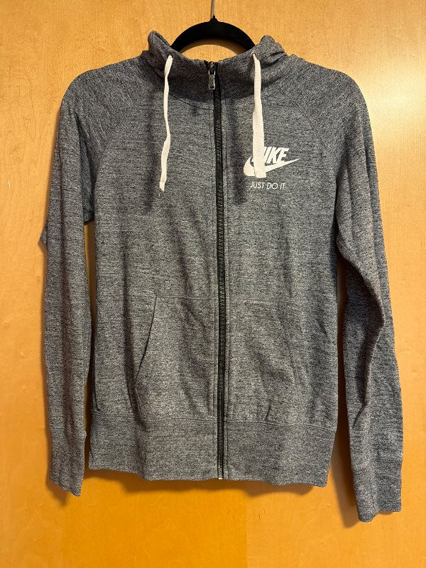 Nike rennd hettupeysa grá
