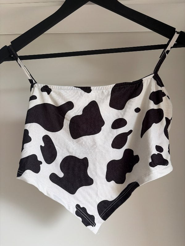 Shein cow print toppur
