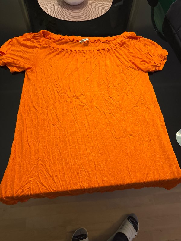 Orange blouse