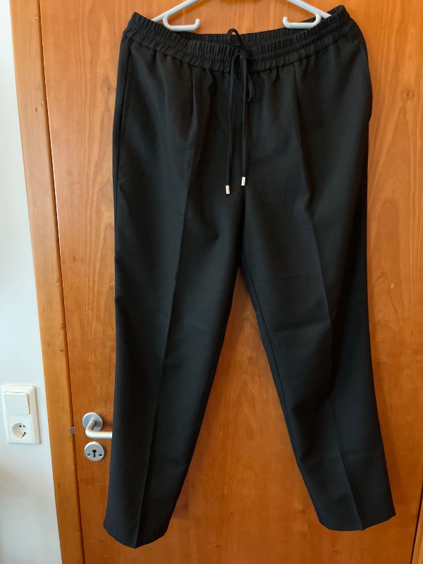 Buxur svartar Mango st.L