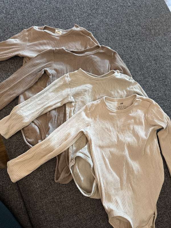 4 stk brúnar h&m samfellur
