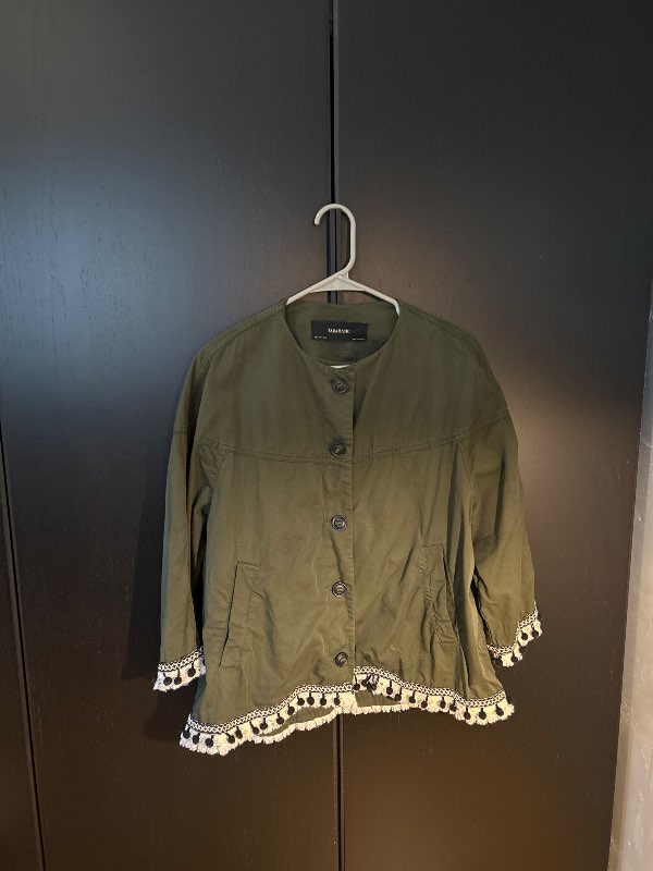 Zara Basic jakki grænn 2000