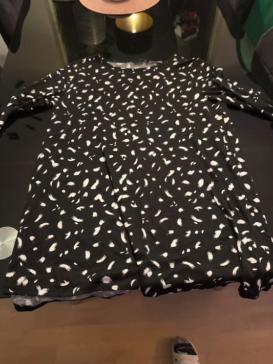 Black white dress