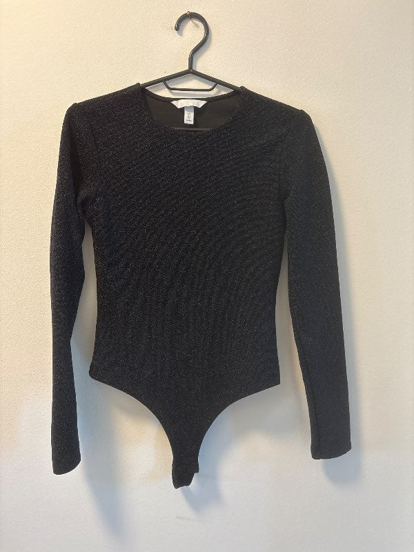 Svört glimmersamfella H&M