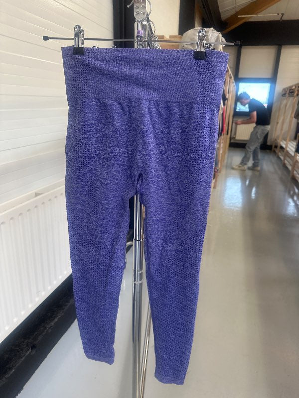 Æfingabuxur leggings fjóliblá