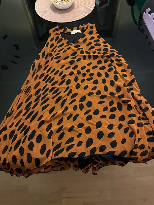 Brown dot blouse