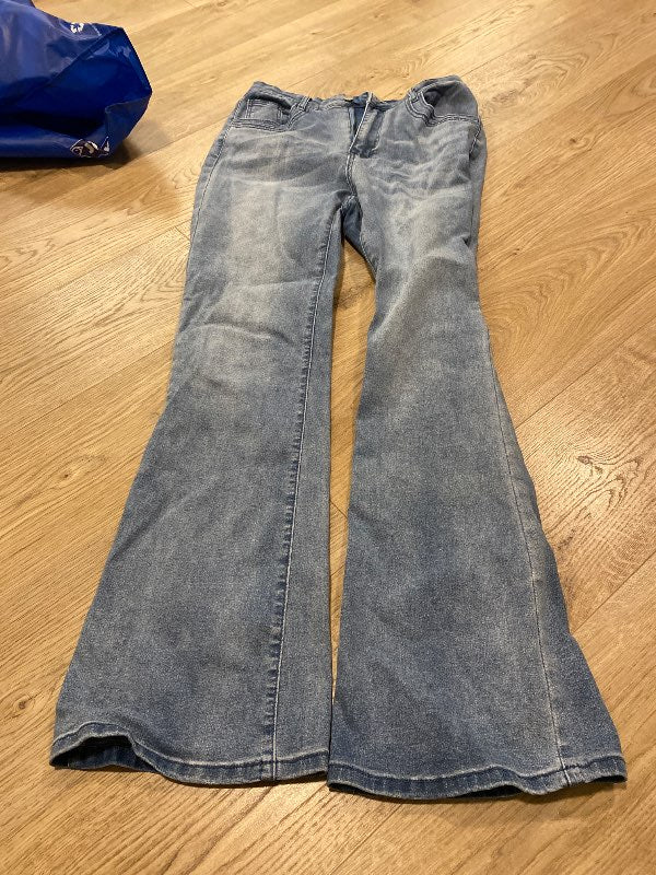 gallabuxur ljósbláar