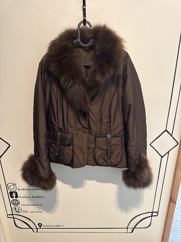 Vintage real fur refur jakki