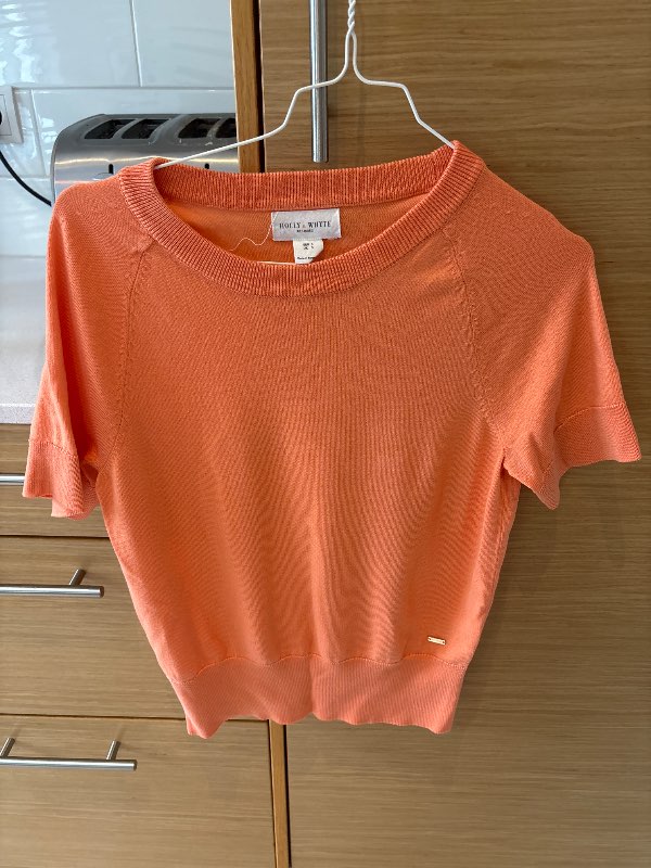 Peach knitted top