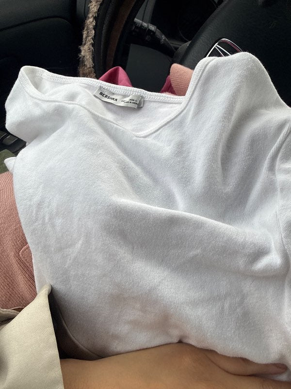 Bershka white top